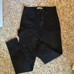 Madewell black skinny jeans